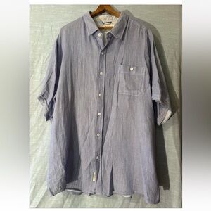 Weatherproof Vintage Short Sleeve Shirt Button Down Light Blue Men’s Sz XXL